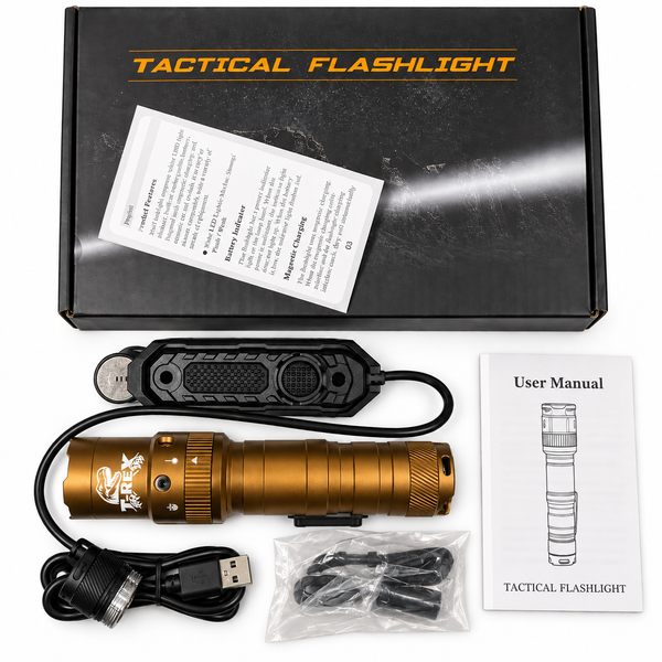 T-REX Laser & Tactical Flashlight Combo | 2500 Lumens | Bronze