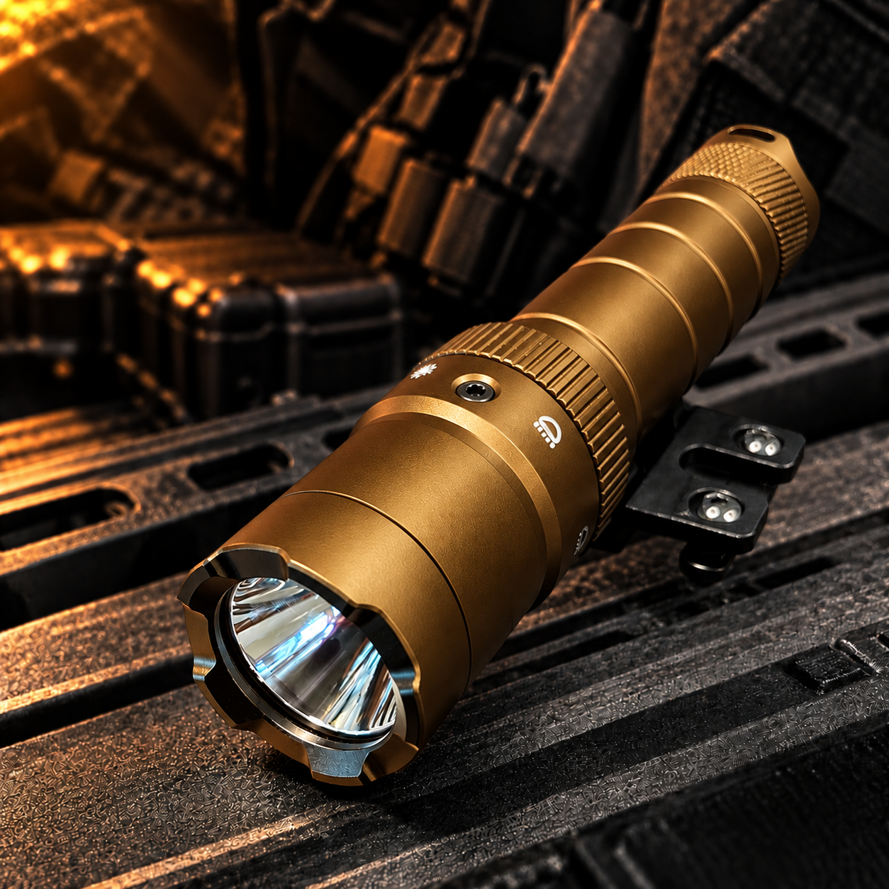 T-REX Laser & Tactical Flashlight Combo w M-Lok | 2500 Lumens | Bronze