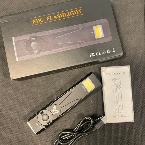 T-REX Pocket EDC Flashlight | 5 in 1 | 1000 Lumens | Black