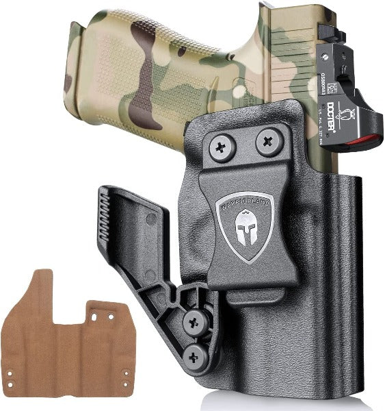 Warriorland Kydex Claw IWB w Leather Holster Glock 43/43X | Black