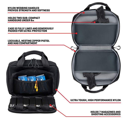 Allen USA | Double Pistol Bag | 2-Sub Compact 6
