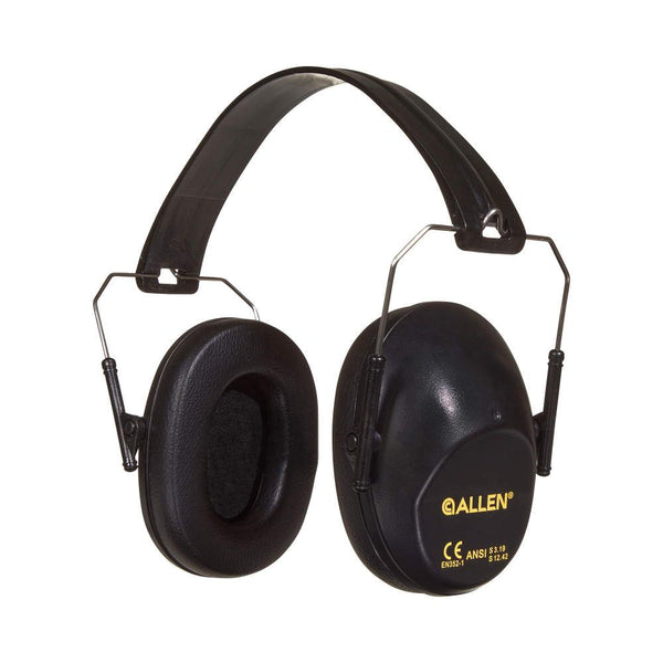 Allen USA | Reaction Lo-Profile Earmuffs, 26 dB NRR, Black