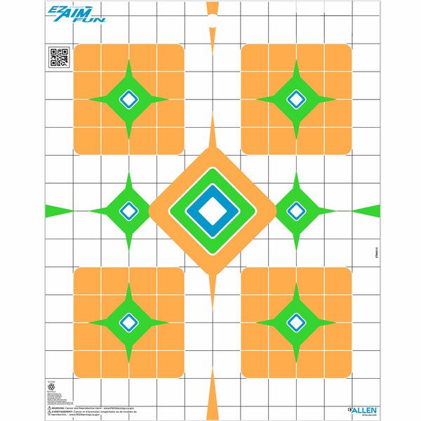 EZ Aim | Fun Assorted Paper Targets | 12 Pack