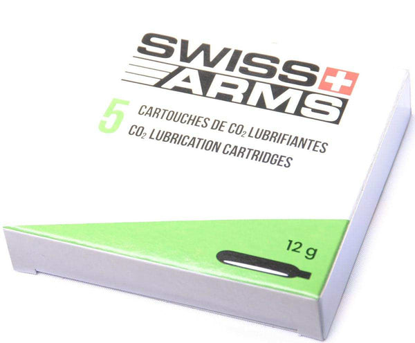 Swiss Arms CO2 Capsules with Silicone (Pack of 5) 