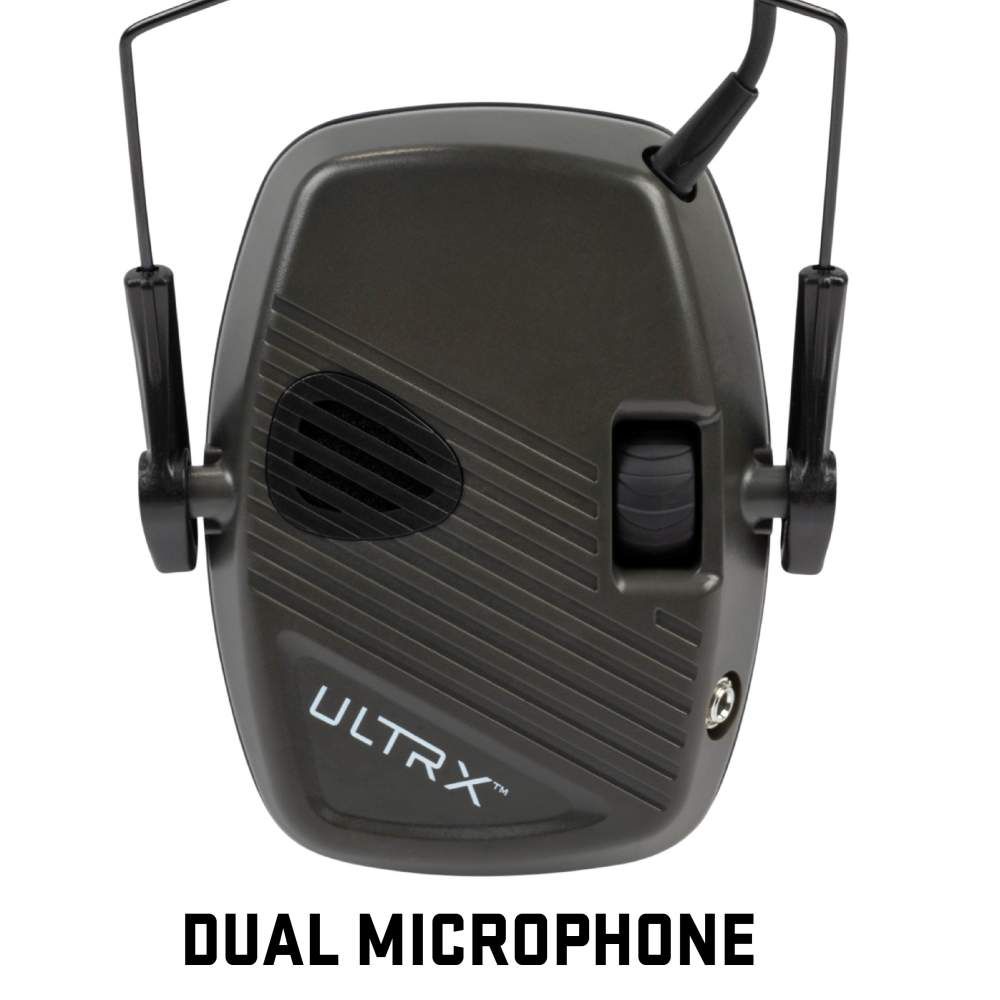 ULTRX Stereo Electronic Earmuff | Olive