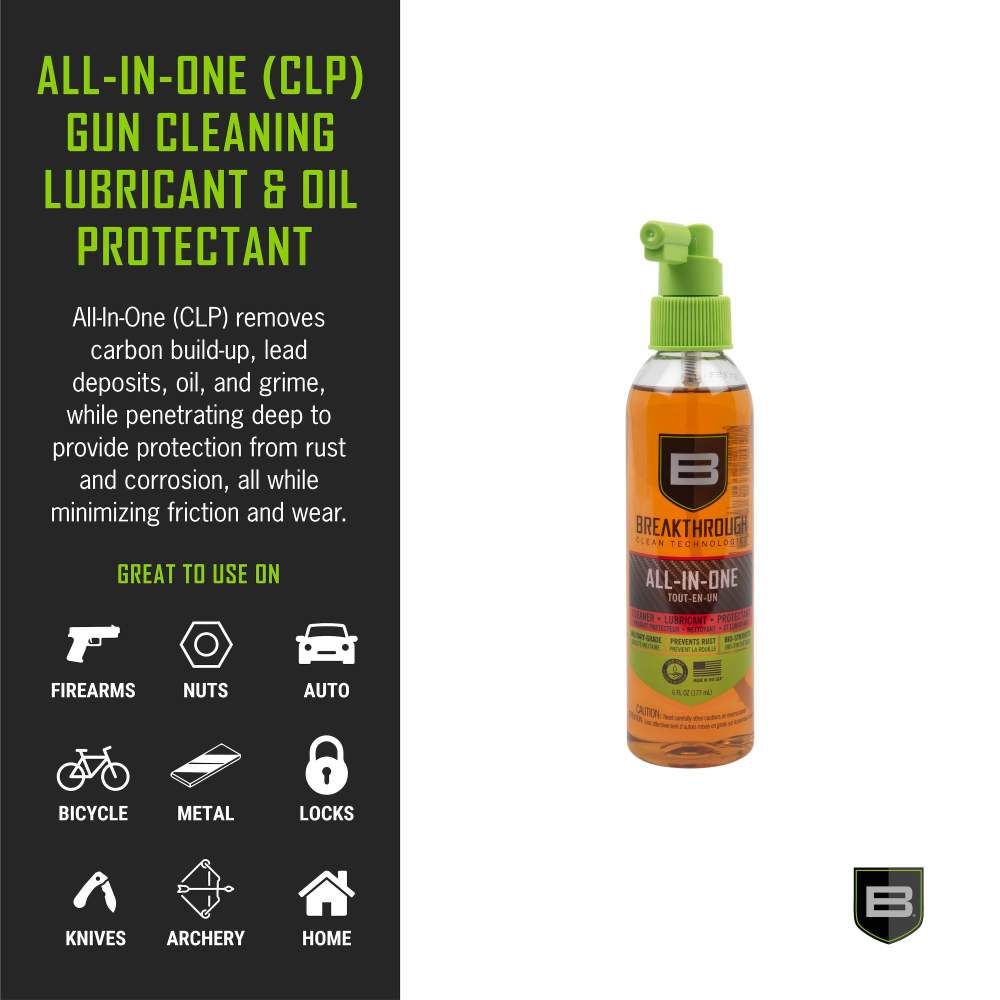 Breakthrough USA | Battle Born Bio-Synthetic All in One Cleaner/Lubricant/Protectant | 6 oz