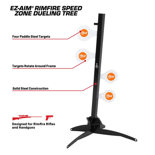 EZ Aim | Speed Zone Rimfire Dueling Tree | 4 Targets