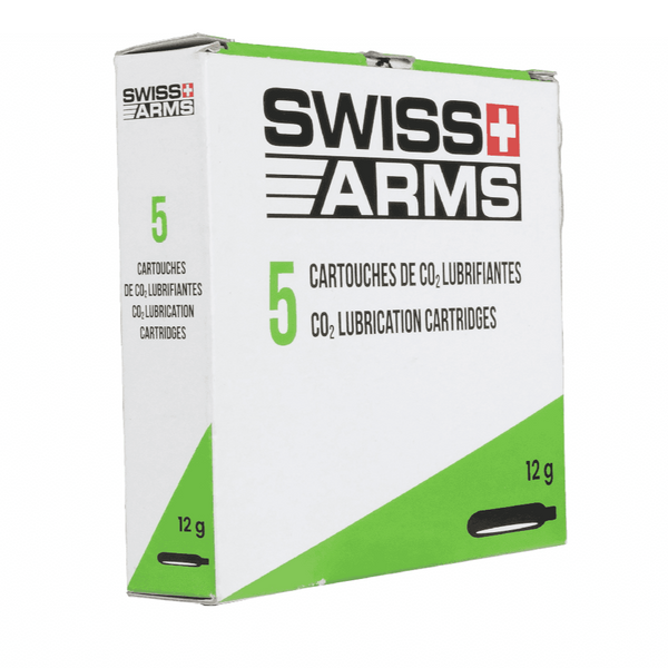 Swiss Arms CO2 Capsules with Silicone (Pack of 5) 