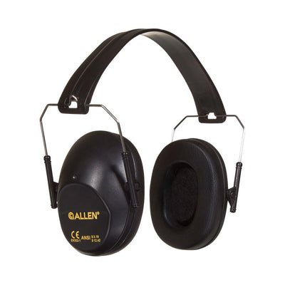 Allen USA | Reaction Lo-Profile Earmuffs, 26 dB NRR, Black