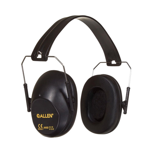 Allen USA | Reaction Lo-Profile Earmuffs, 26 dB NRR, Black