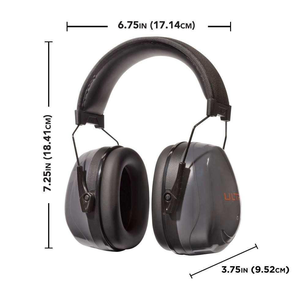 ULTRX Heavy Sound Defender Passive Earmuff | Gray