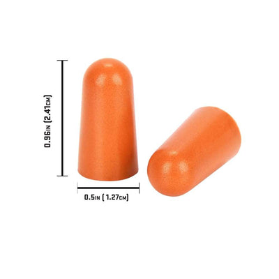 ULTRX Foam Ear Plugs, 50-Pairs Bag | Orange