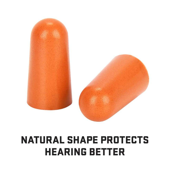 ULTRX Foam Ear Plugs, 50-Pairs Bag | Orange
