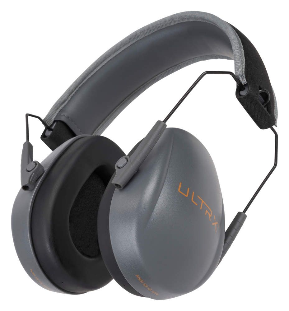 ULTRX Slim Profile Passive Earmuff | Gray
