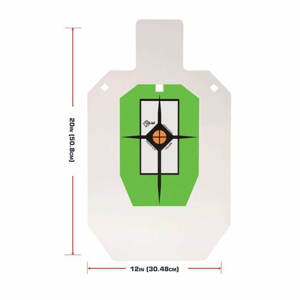 HARDROCK AR500 3/8 IN IPSC TARGET 20 X 12 INCH SILHOUETTE BY ALLEN - Scopes and Barrels