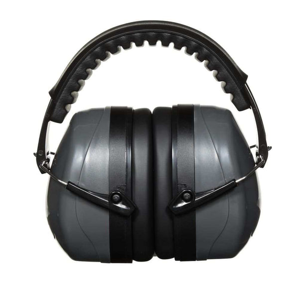 Allen Company Sound Defender Foldable Safety Earmuffs, 26 dB NRR, ANSI S3.19 & CE EN352-1 Hearing Protection Rated, Black/Gray - Scopes and Barrels