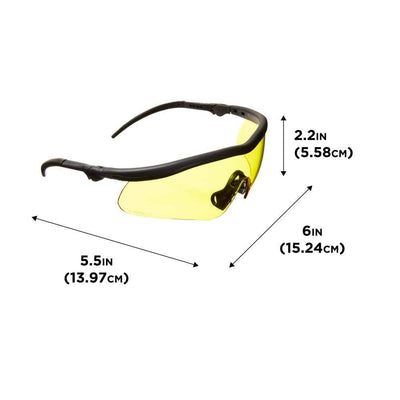 Allen Guardian Shooting Safety Glasses, Yellow Lenses, ANSI Z87.1+ & CE Rated