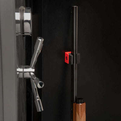 Allen Magnetic Firearm & Fishing Rod Holder with Frame, Black/Red