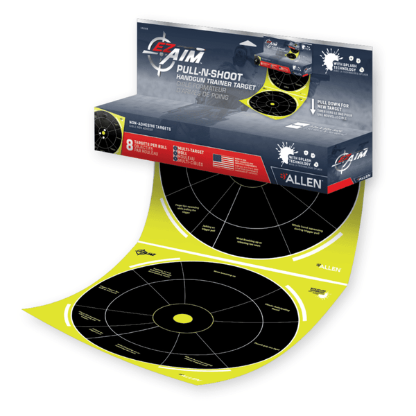 EZ-Aim Pull-N-Shoot Splash Handgun Trainer Target - Scopes and Barrels