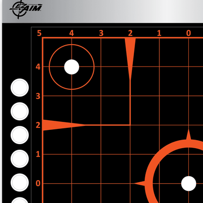 EZ Aim | REFLECTIVE ADHESIVE 12X12 SIGHT GRID, 4 PACK BY ALLEN