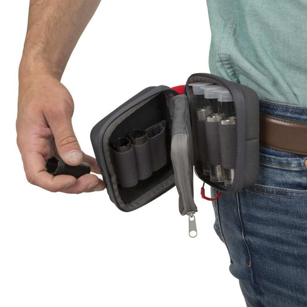 Allen Company Competitor Choke Tube Molded Case & 3 Extended Vials, Gray - Scopes and Barrels