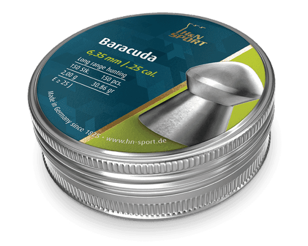 H&N Baracuda .25 Cal, (30.86 gr) Pellets 