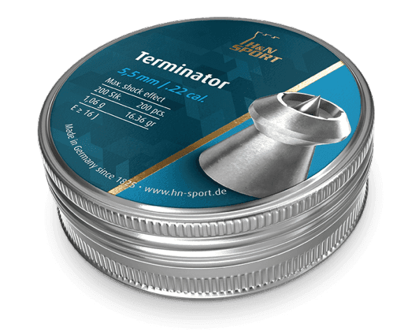 H&N Terminator .22 Cal, (16.36 gr) Pellets 