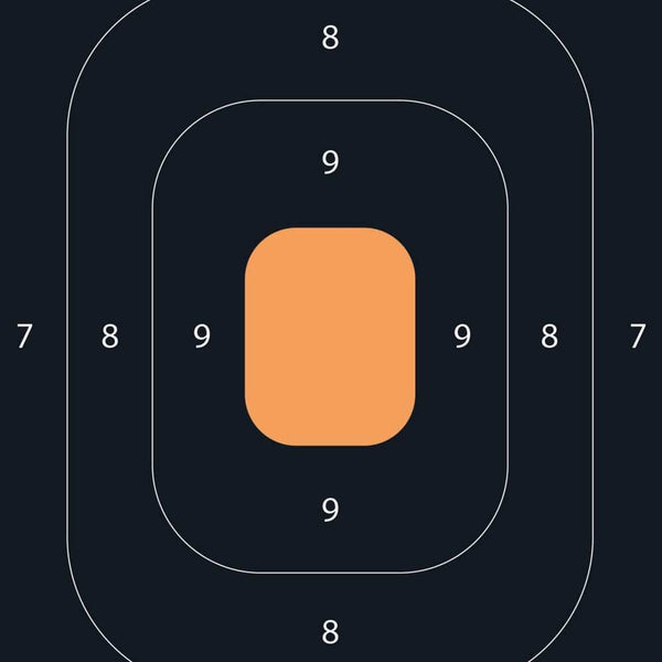 ADHESIVE SPLASH HANDGUN, TRAINING TARGET 12 X 18 INCH, 5 PER BY ALLEN - Scopes and Barrels