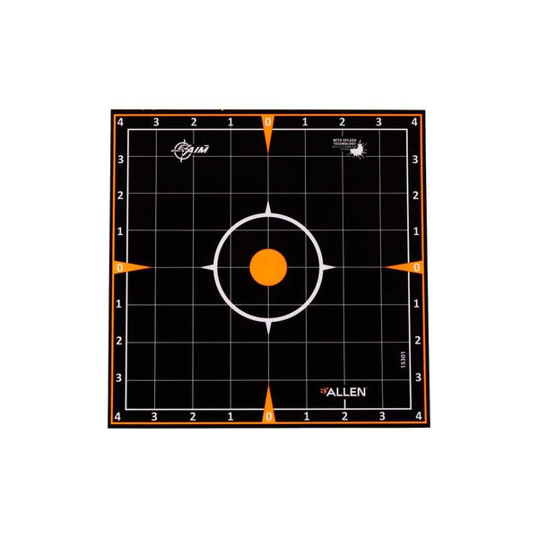 EZ AIM ADHESIVE SPLASH SIGHT-IN GRID 8 X 8, 6 PACK BY ALLEN - Scopes and Barrels